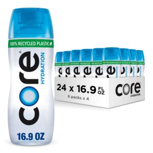 core hydration perfectly balanced water, .5 l bottles, 24 count (4 packs of 6), usa gymnastics official hydration partner