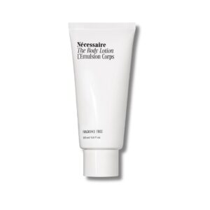 nécessaire the body lotion - firming lotion with 5 peptides, 2.5% niacinamide, vitamin c/e + omega 6/9. non-comedogenic. fragrance-free. 200 ml / 6.8 fl oz.