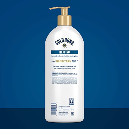 Gold Bond Healing Hydrating Lotion, 20 oz., With Aloe, Moisturizes, Immediate 24-Hour Hydration