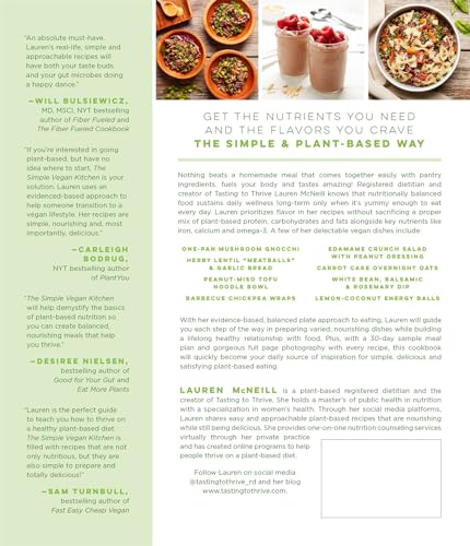 The Simple Vegan Kitchen: Nutritionally Balanced, Easy and Delicious Plant-Based Meals for Daily Wellness