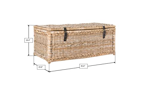 happimess Caden Storage Trunk, 46", Natural