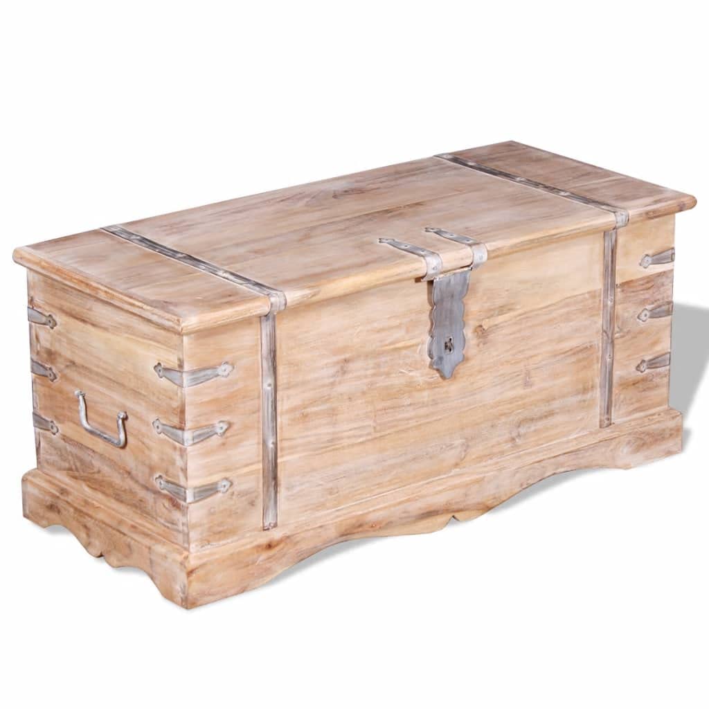 GOLINPEILO Wooden Coffee Table with Two Side Handles, Solid Wood Blanket Storage Chests and Trunks for Bedroom,Hope Treasure Storage Chest Box Home Organizer, 23.6"x23.6"x17.7"