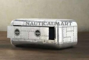 nauticalmart vintage coffee table aluminum trunk