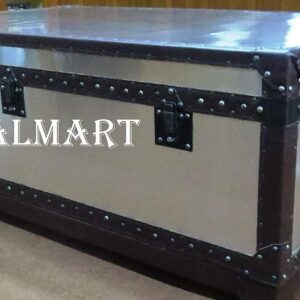 NauticalMart MAYFAIR STEAMER TRUNK TALL COFFEE TABLE