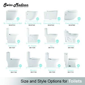 Swiss Madison Well Made Forever SM-1T803BQ Chateau One Piece Elongated Dual Flush Toilet In Bisque 0.8/1.28 gpf