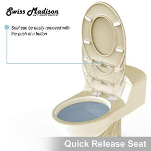 Swiss Madison Well Made Forever SM-1T803BQ Chateau One Piece Elongated Dual Flush Toilet In Bisque 0.8/1.28 gpf