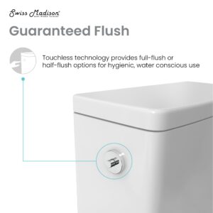 Carre One-Piece Square Toilet Dual-Flush 1.1/1.6 gpf, Touchless