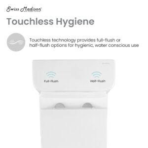 Carre One-Piece Square Toilet Dual-Flush 1.1/1.6 gpf, Touchless