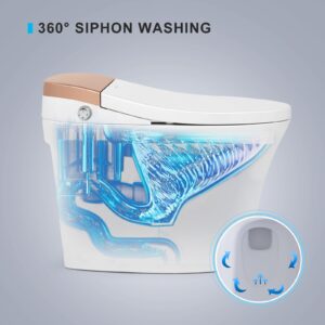 Smart Toilet Bidet Toilet Foot Sensor Flush Heated Seat Multi Function Remote Control Soft Closing Seat Smart Bidet Automatic Flushing