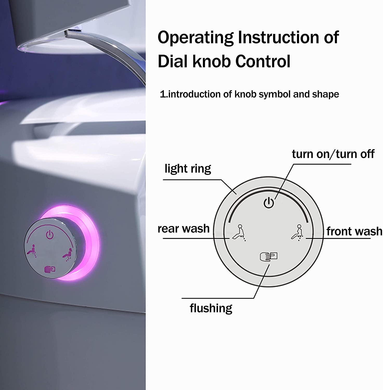 Smart Toilet Bidet Toilet Foot Sensor Flush Heated Seat Multi Function Remote Control Soft Closing Seat Smart Bidet Automatic Flushing