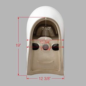 WOODBRIDGEE T-0031 Short Compact Tiny Dual Flush 1.28 GP One Piece Toilet with Soft Closing Seat,1000 Gram MaP Flushing Score Small Toilet,White