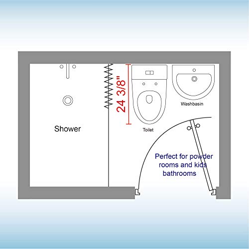 WOODBRIDGEE T-0031 Short Compact Tiny Dual Flush 1.28 GP One Piece Toilet with Soft Closing Seat,1000 Gram MaP Flushing Score Small Toilet,White