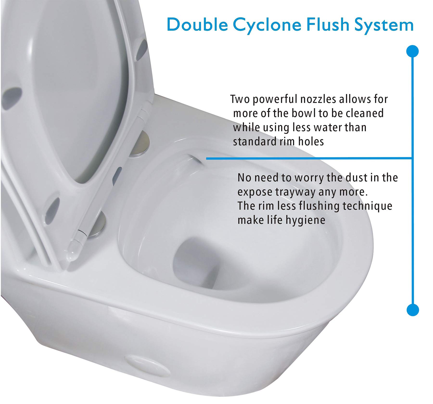 WinZo WZ5069 Small Modern One Piece Toilet Dual Flush 12" Rough in 23-in Depth Short for Compact Tiny Bathroom Powder Room White