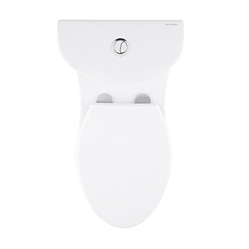 Swiss Madison Well Made Forever SM-1T205 Sublime One Piece Elongated Toilet Dual Flush 0.8/1.28 gpf, Glossy White