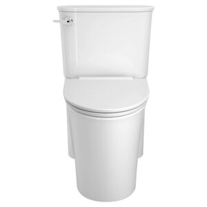 American Standard 226AA104.020 Studio S Right Height Elongated Toilet with Seat-Left Hand Trip Lever, White