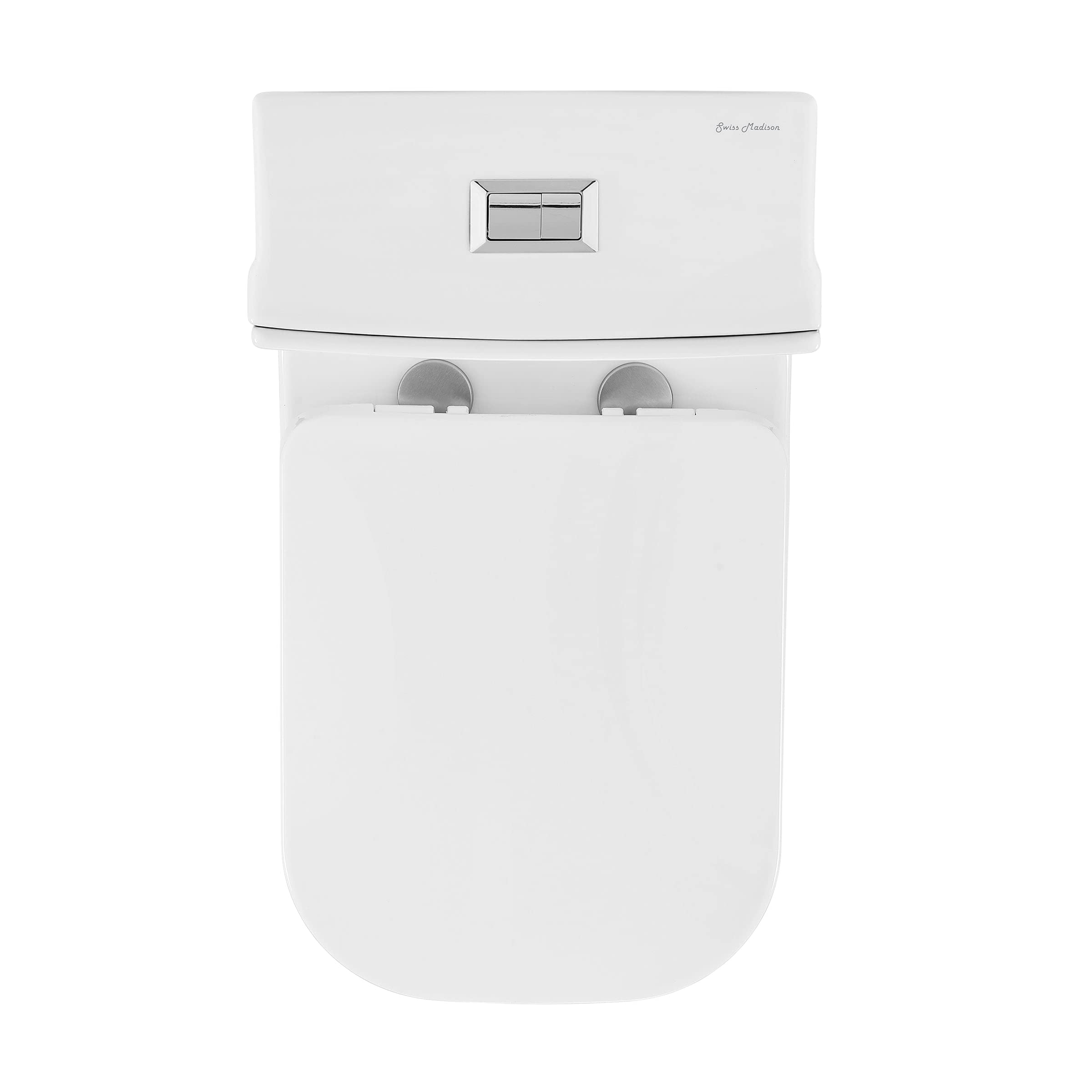 Swiss Madison Well Made Forever SM-1T278, Concorde One Piece Square Toilet Dual Flush 1.1/1.6 gpf with 10" Rough In