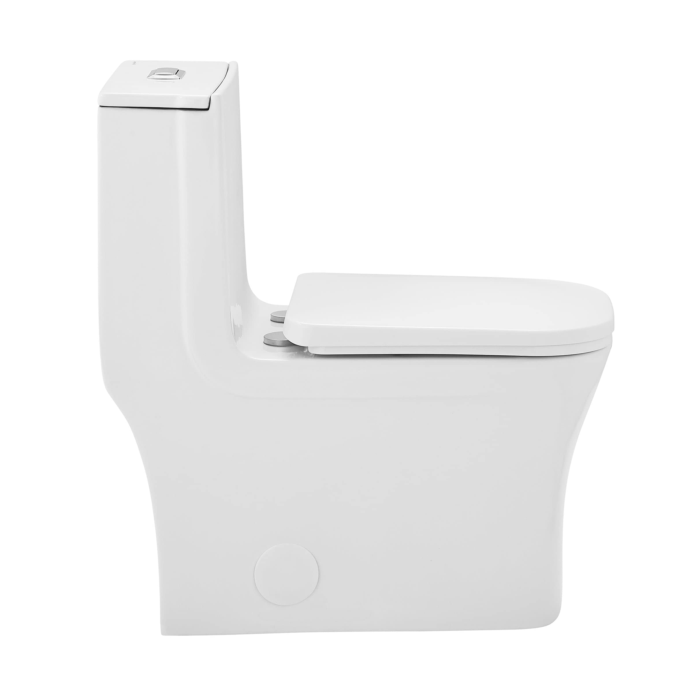 Swiss Madison Well Made Forever SM-1T278, Concorde One Piece Square Toilet Dual Flush 1.1/1.6 gpf with 10" Rough In