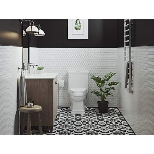 Swiss Madison Well Made Forever SM-1T113 Voltaire One Piece Elongated Toilet Dual Flush 0.8/1.28 GPF, White