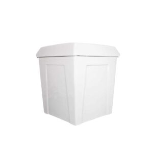 Renovators Supply Sheffield Round Corner Toilet - Heavy Duty 2-Piece Toilet in White - WaterSense Dual Flush with Slow Close Toilet Seat - Grade A, Porcelain Scratch and Stain Resistant - 12 In. Rough