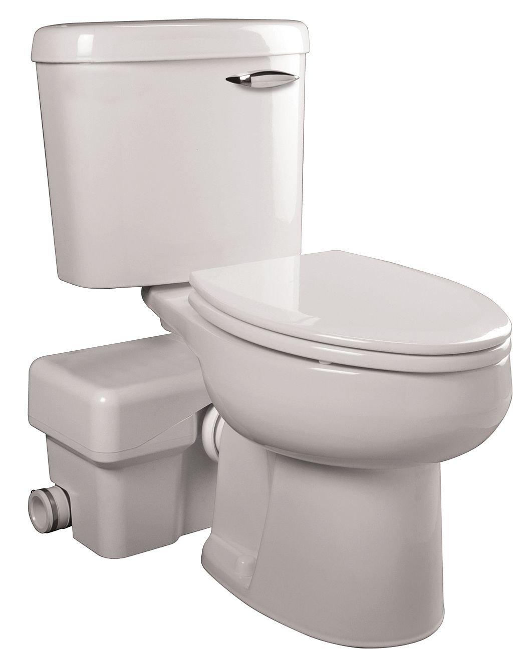 Macerating Toilet, Round, 1/2 HP, 115V