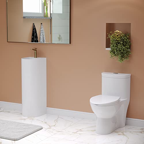 Sublime One Piece Elongated Toilet with Touchless Retrofit Dual Flush 1.1/1.6 gpf