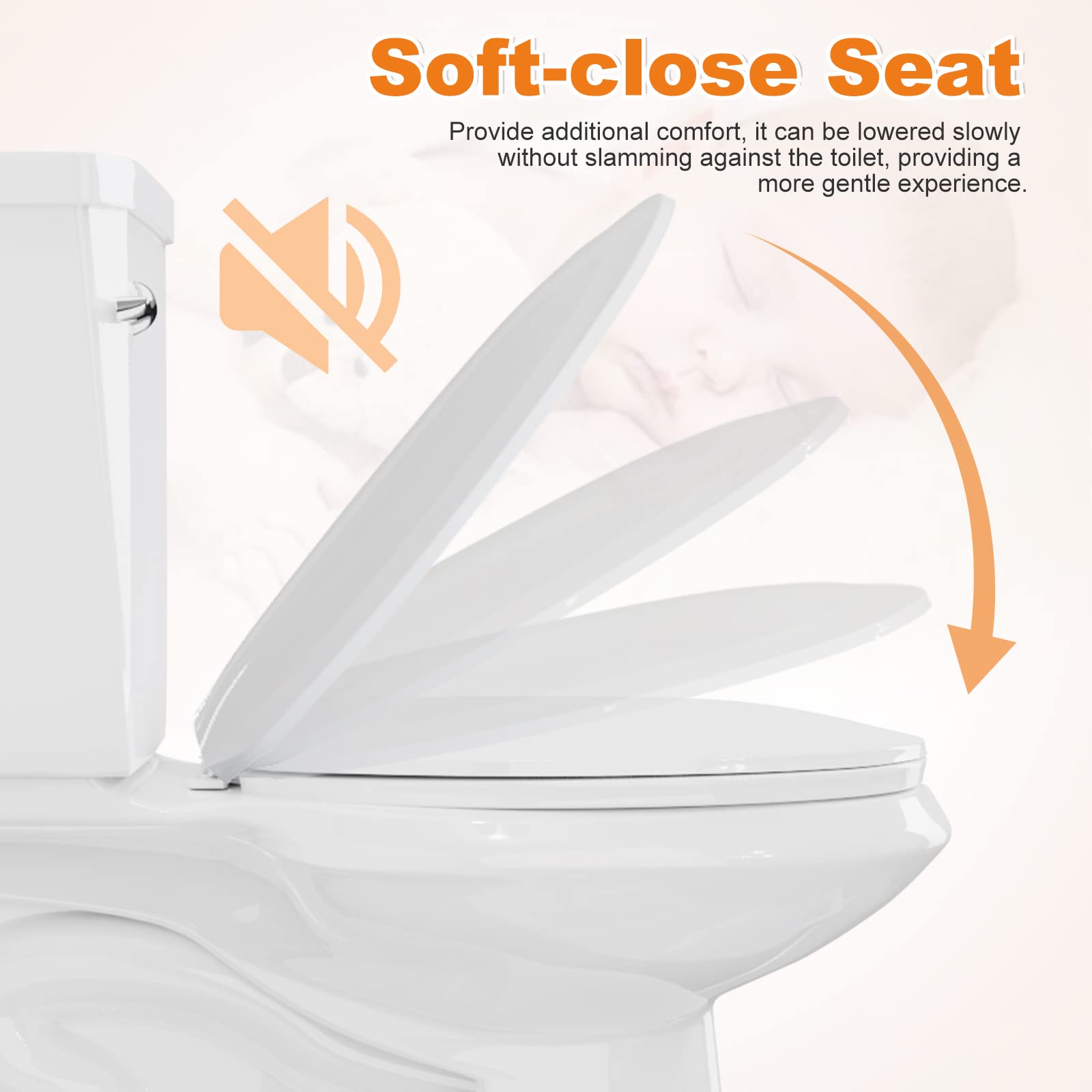 17.5" Extra Tall Toilets, 12" Rough-in Tall Toilet | Toilets For Bathrooms Comfort Height Elongated, 1.28gpf Single Flush Two Piece Toilet Extra High Toilets For Seniors & Disabled & Pregnant Women