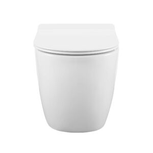 Swiss Madison Well Made Forever SM-WT449 St. Tropez Wall Hung Toilet (Glossy White) and SM-WC426 Toilet Tank Carrier