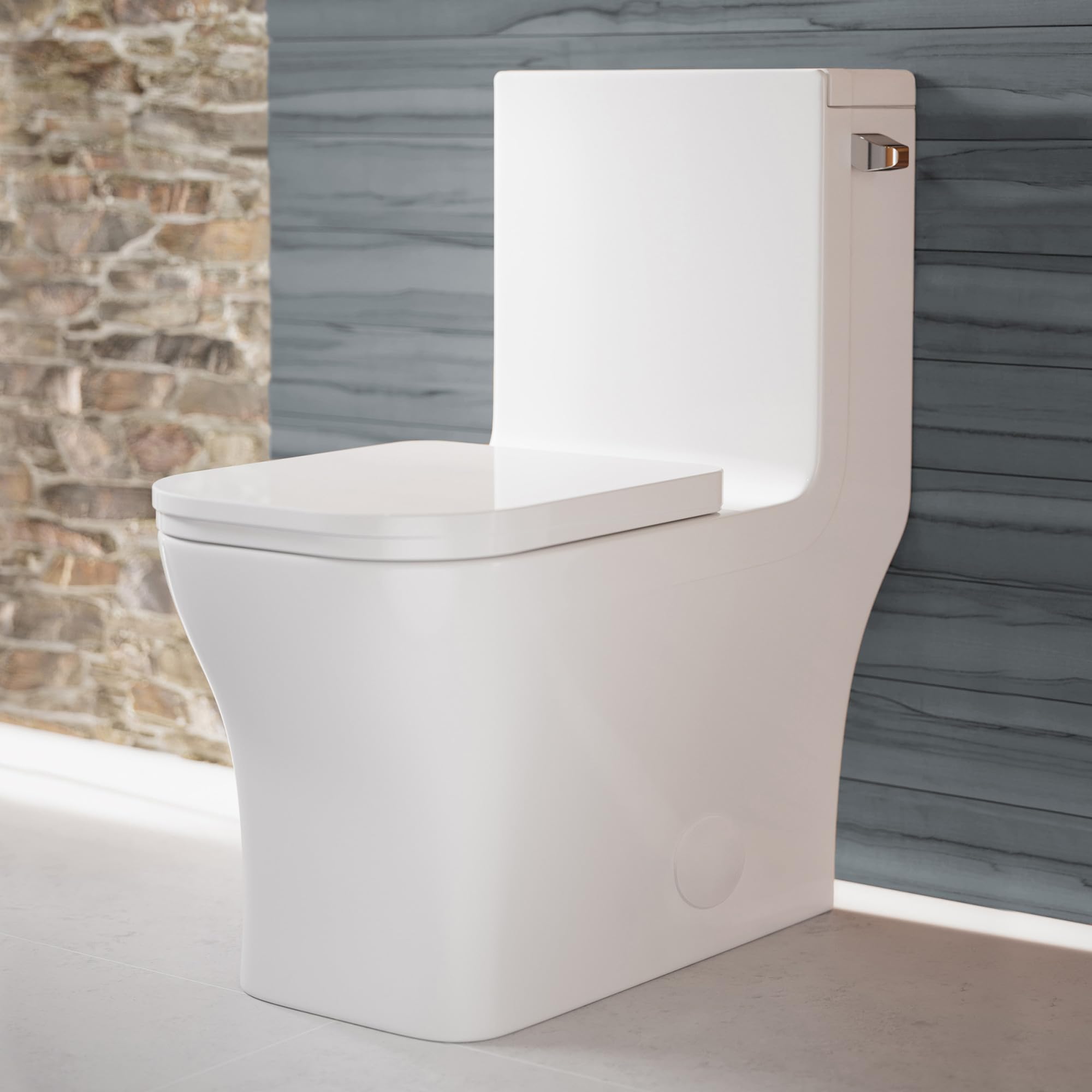 Concorde One Piece Square Right Side Flush Handle Toilet 1.28 gpf