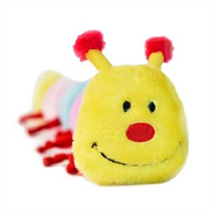 ZippyPaws - Colorful Caterpillar Dog Toy, Rainbow Dog Toy with Squeakers, Plush Dog Toys for Aggressive Chewers, Summer Dog Toys, Rainbow Dog Pride Accessories