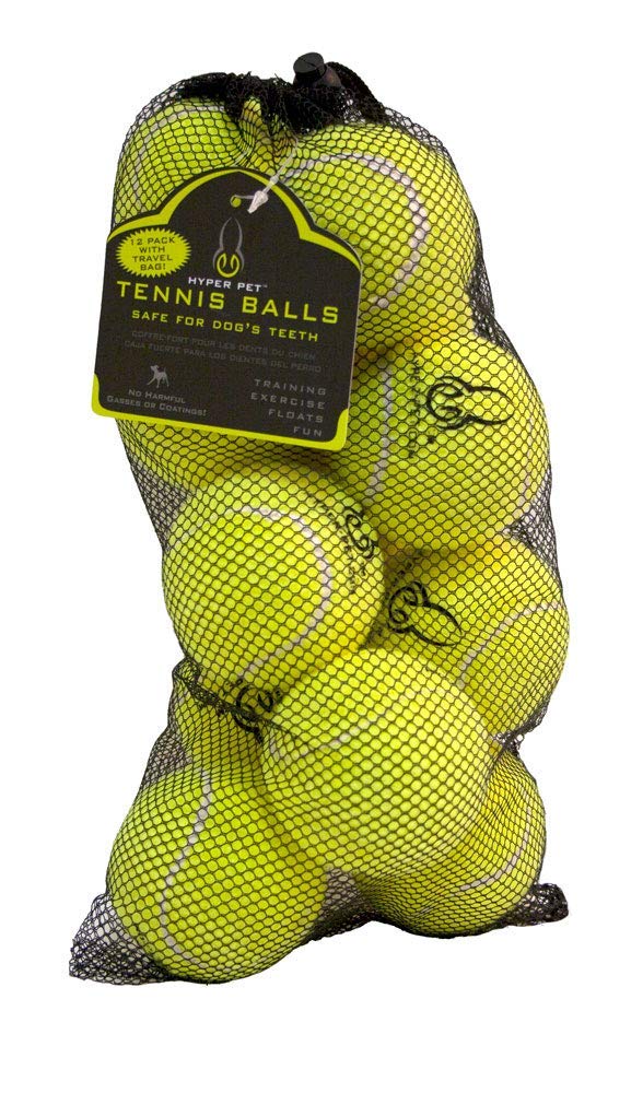 Hyper Pet Tennis Balls for Dogs - 12 Pack 2.5" for Exercise and Fetch, Interactive Toys, Great for Small Breeds