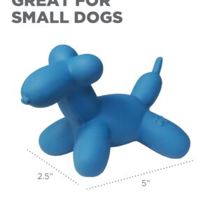 Outward Hound Latex Blue Rubber Balloon Dog Squeaky Dog Toy, XS