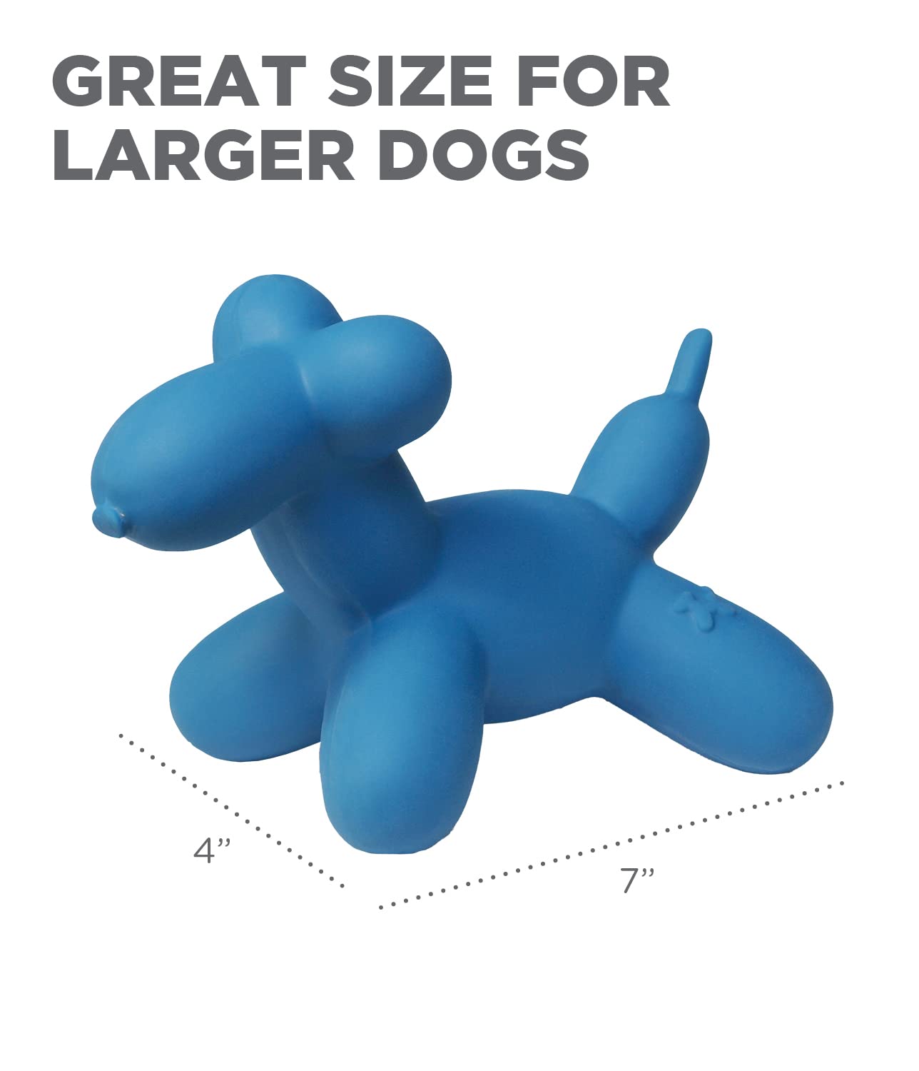 Outward Hound Latex Rubber Balloon Dog Squeaky Dog Toy, Large