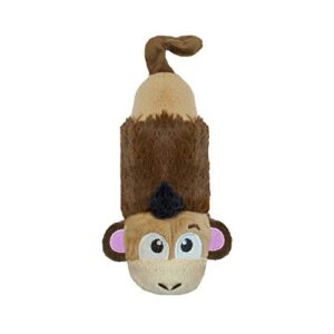 petstages stuffing-free lil' squeak monkey plush dog toy, small