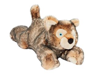 fluff & tuff lobo wolf pup plush dog toy,all breed sizes