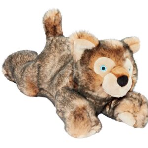 Fluff & Tuff Lobo Wolf Pup Plush Dog Toy,All Breed Sizes