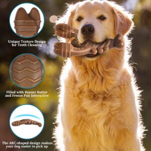 Dog Toys for Aggressive Chewers, Indestructible Dog Toys for Large Dogs, Dog Chew Toys for Large Medium Small Breed, 3 Pack Super Chewer Dog Toys with Tough Nylon, Gift for Dogs