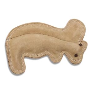 SPOT Dura-Fused Leather Squirrel - Dog Toy with Squeaker, Made With Real Leather and Jute Fabric, Interactive Toy for Aggressive Chewers, Durable Squeaky Toy for Dogs and Puppies, Small - 8in