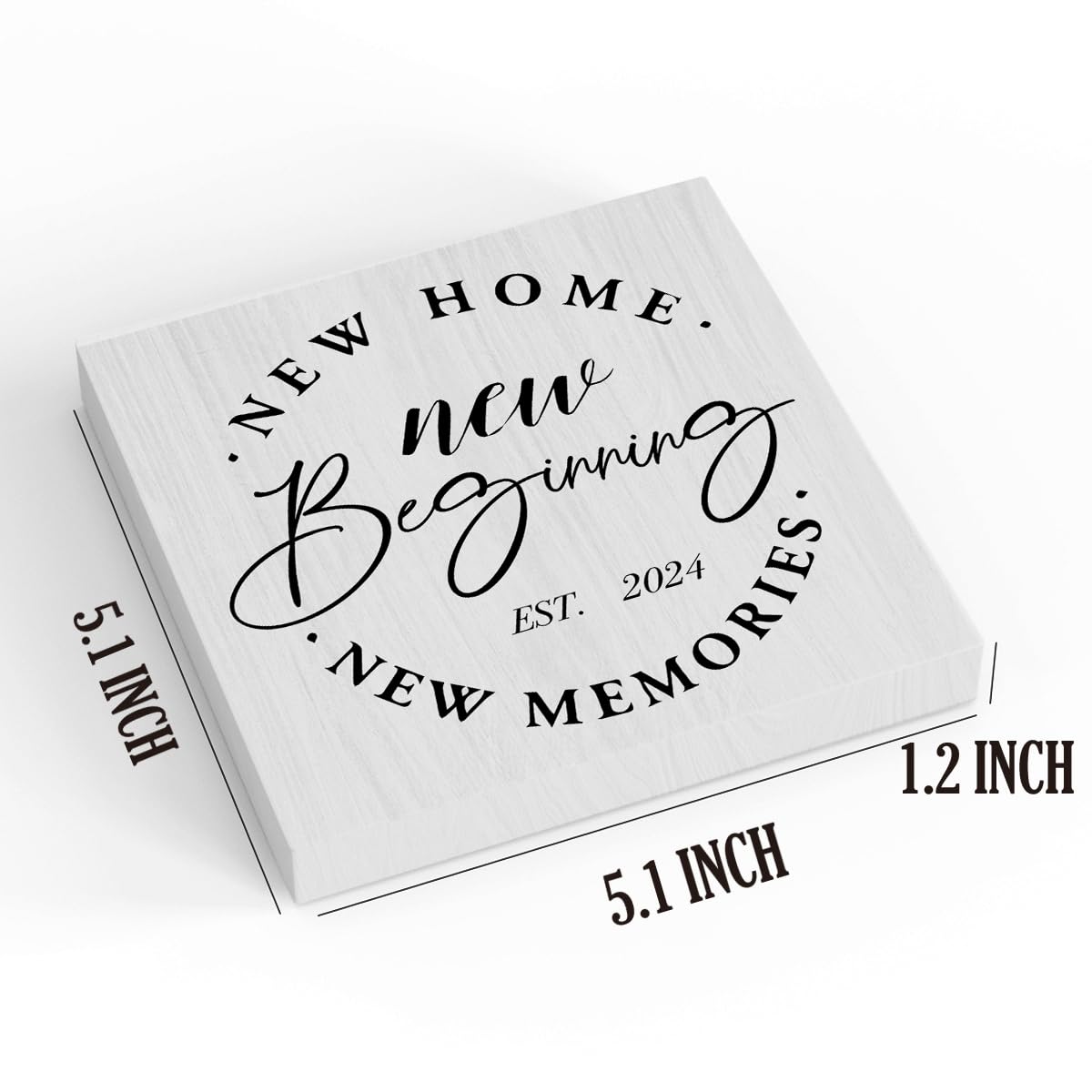 Great Housewarming Gifts New Home Gift Ideas Great Housewarming Gift New Home Decor Rustic Home Accessories Decor New Home New Beginning New Memories Wooden Box 5.1 x 5.1 Inches.