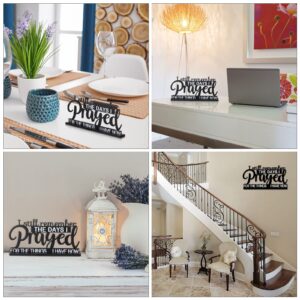 I Still Remember the Days I Prayed Sign Inspirational Table Blessed Signs Motivational Decor Farmhouse Table Home Centerpieces Faith Wooden Shelf Sign for Living Room Office (Classic Style)