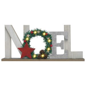 SY Super Bang Christmas Noel Sign Decorations, 13.77"/35CM Rustic Wooden Xmas Tabletop Decor, for Home Farmhouse Indoor Holiday Party Decor.