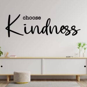 Kindness Vinyl Wall Decal - Customizable Inspirational Quote - Choose Kindness - Home Decor for Bedroom, Family Room, Classroom, or Office - Removable Sticker