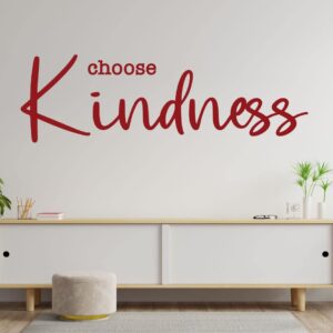 Kindness Vinyl Wall Decal - Customizable Inspirational Quote - Choose Kindness - Home Decor for Bedroom, Family Room, Classroom, or Office - Removable Sticker