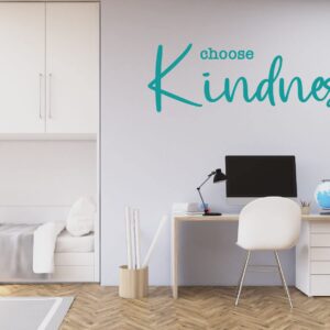 Kindness Vinyl Wall Decal - Customizable Inspirational Quote - Choose Kindness - Home Decor for Bedroom, Family Room, Classroom, or Office - Removable Sticker