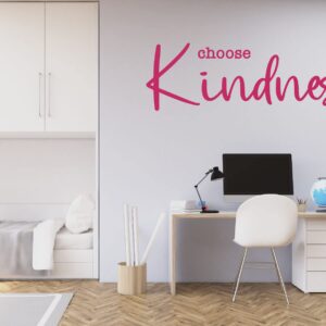 Kindness Vinyl Wall Decal - Customizable Inspirational Quote - Choose Kindness - Home Decor for Bedroom, Family Room, Classroom, or Office - Removable Sticker