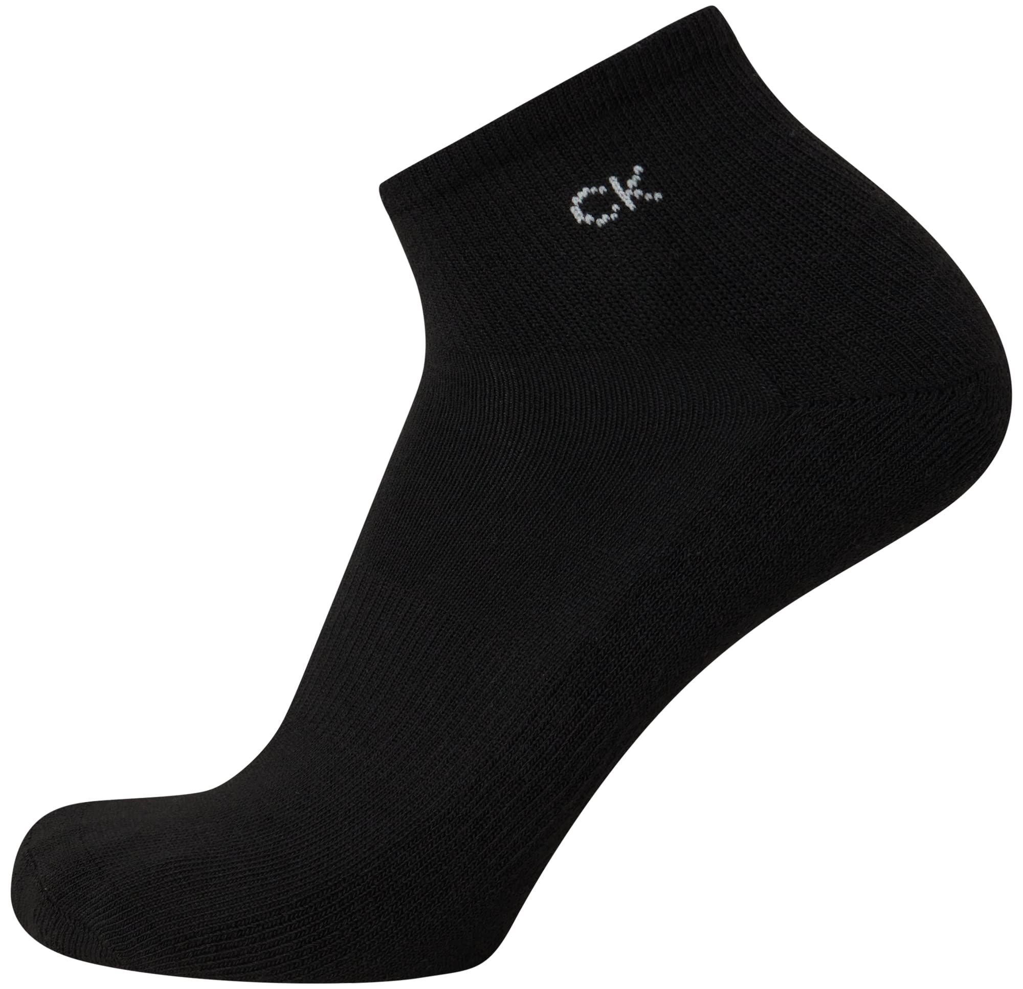 Calvin Klein Men's Socks - Cushioned Above Ankle Athletic Mini-Crew Socks (6 Pack), Size 7-12, Black