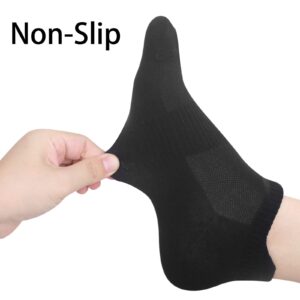 Cozi Foot Ankle Socks for Women: Cotton Soft Fabric Black