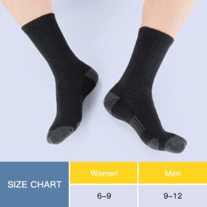 Felicigeely Athletic Socks Cushion Running Socks Performance Breathable Crew Socks Outdoor Sports Socks for Men Women 6Pairs