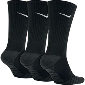 Nike Dry Cushion Crew Training Socks 3-Pair Pack Black/Anthracite/White L (Women 10-13 and Men 8-12)