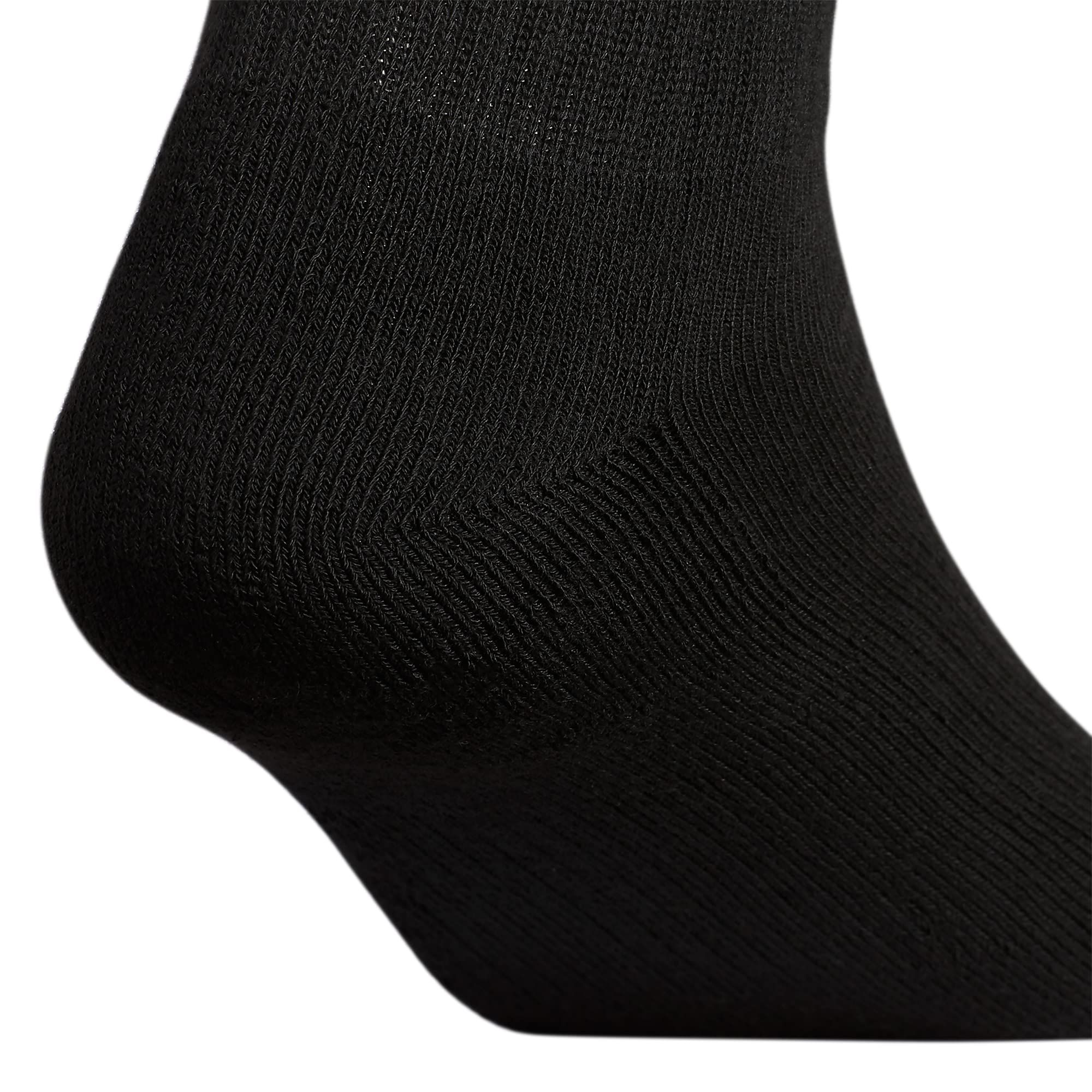 adidas Men's Athletic Cushioned Quarter Socks (with Arch Compression for a Secure fit (6-Pair), Black/Aluminum 2, X-Large