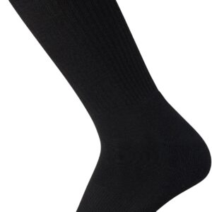 Tommy Hilfiger Men's Athletic Socks - Cushioned Crew Socks (5 Pack), Size 7-12, Black